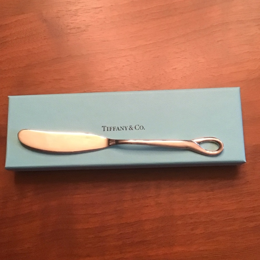 Elsa Peretti Tiffany & Co. Sterling Spreader/Dip Knife made in Italy